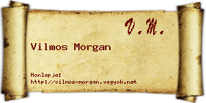 Vilmos Morgan névjegykártya